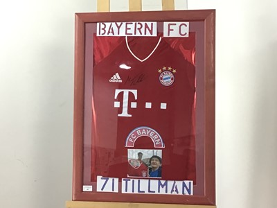 Lot 49 - MALIK TILLMAN SIGNED BAYERN MUNICH FC HOME SHIRT