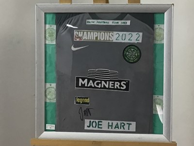 Lot 52 - JOE HART SIGNED CELTIC FC GOALKEEPERS SHIRT