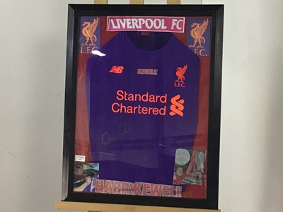 Lot 53 - HARRY KEWELL SIGNED LIVERPOOL FC AWAY SHIRT