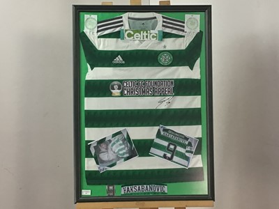 Lot 57 - SEAD HAKSABANOVIC SIGNED CELTIC FC HOME SHIRT