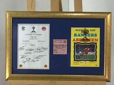 Lot 78 - SCOTTISH CUP FINAL TICKET RANGERS V ABERDEEN 1978