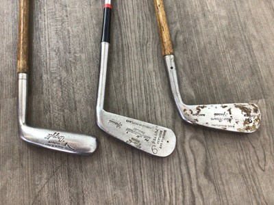 Lot 3 - TWO VINTAGE HICKORY SHAFTED PUTTERS