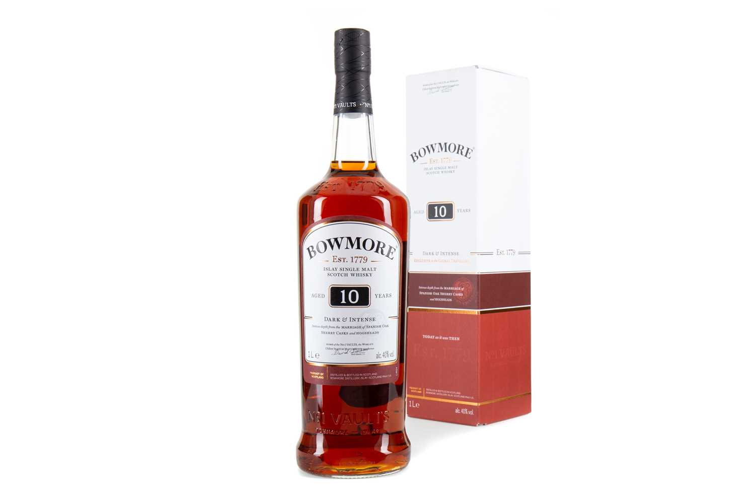 Lot 27 - BOWMORE 10 YEAR OLD DARK & INTENSE 1L