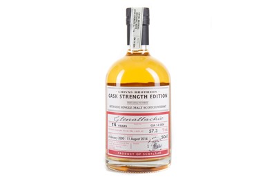 Lot 54 - GLENALLACHIE 2000 14 YEAR OLD CHIVAS BROTHERS CASK STRENGTH EDITION 50CL