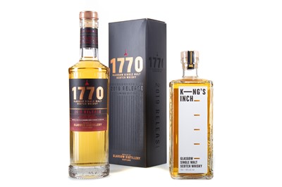 Lot 63 - GLASGOW DISTILLERY 1770 2019 RELEASE 50CL AND KING'S INCH FIRST RELEASE