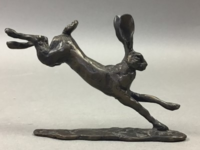 Lot 97 - FOUR BRONZE ANIMAL MODELS