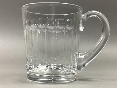 Lot 158 - SET OF SIX EARLY 20TH CENTURY CUT GLASS MUGS