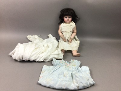 Lot 164 - EARLY 20TH CENTURY BISQUE HEADED DOLL