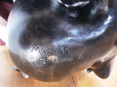 Lot 280 - * MATÉO MORNAR (FRENCH, 1946-), BRONZE FIGURAL SCULPTURE