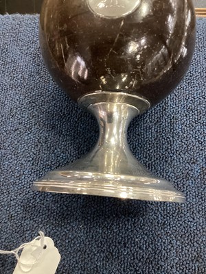 Lot 102 - GEORGE III SILVER MOUNTED COCONUT CUP