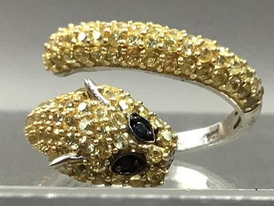 Lot 208 - LOT OF SILVER AND GEM SET RINGS