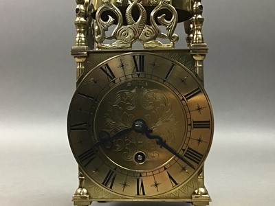 Lot 180 - BRASS LANTERN STYLE CARRIAGE CLOCK