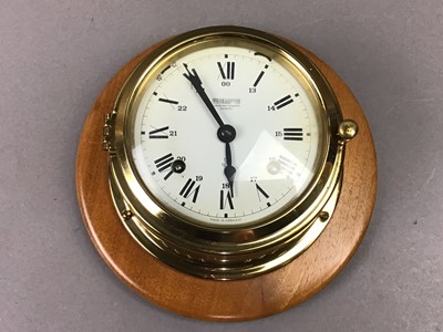 Lot 185 - BRASS SHIP'S CLOCK