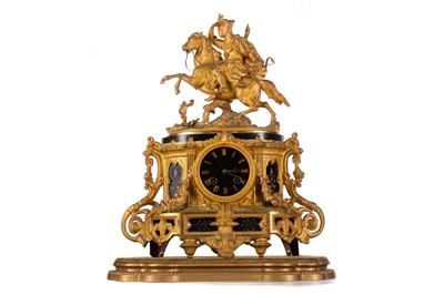 Lot 613 - FRENCH FIGURAL MANTEL CLOCK