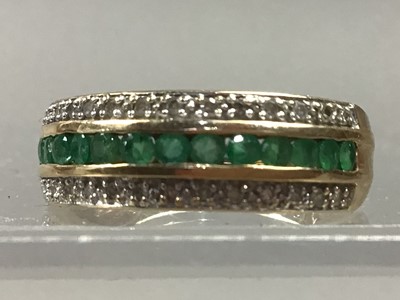 Lot 230 - EMERALD AND DIAMOND RING