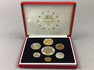 Lot 256 - 1992 PIEDFORT PROOF COIN SET