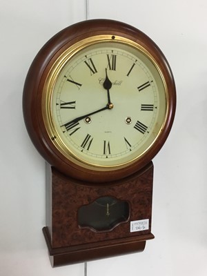 Lot 261 - MODERN OAK CASED WALL CLOCK