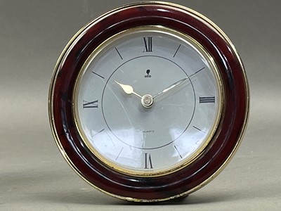 Lot 263 - JAPANESE RYTHAM QUARTZ BRASS MANTEL CLOCK