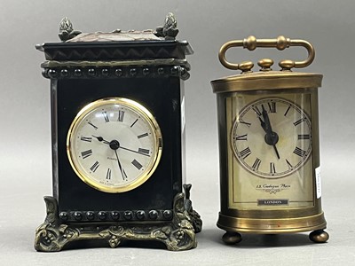 Lot 284 - BRASS CARRIAGE CLOCK