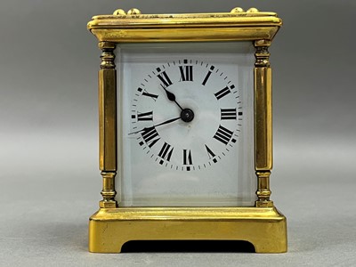 Lot 305 - BRASS CARRIAGE CLOCK