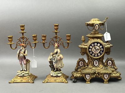 Lot 308 - PAIR OF CANDLEABRAS