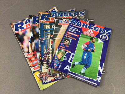 Lot 277 - RANGERS FOOTBALL CLUB, COLLECTION OF PROGRAMMES AND MAGAZINES