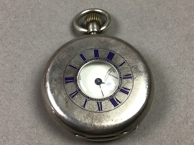 Lot 343 - DEMI HUNTER TOP WIND POCKET WATCH