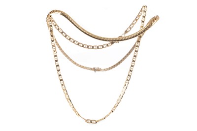 Lot 804 - TWO GOLD CHAINS