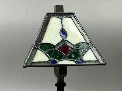 Lot 312 - TWO TIFFANY STYLE TABLE LAMPS