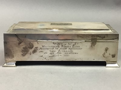 Lot 405 - SILVER CIGARETTE CASKET