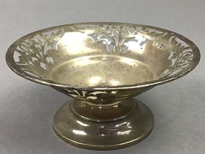 Lot 406 - SILVER CIRCULAR BONBON DISH