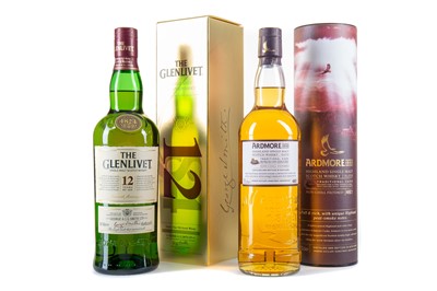 Lot 100 - ARDMORE TRADITIONAL AND GLENLIVET 12 YEAR OLD