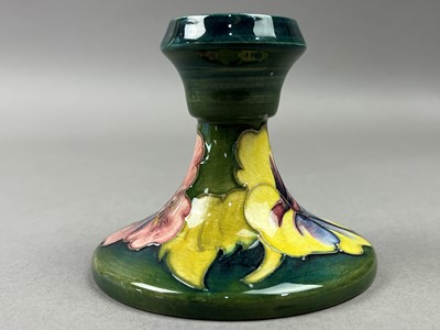 Lot 324 - PAIR OF MOORCROFT CANDLESTICKS