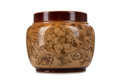 Lot 499 - DOULTON LAMBETH, STONEWARE SQUAT VASE