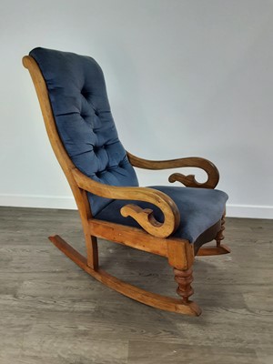 Lot 461 - MAHOGANY ROCKING CHAIR