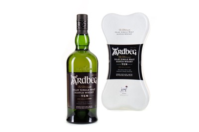 Lot 133 - ARDBEG 10 YEAR OLD IN 'ARDBONE' TIN