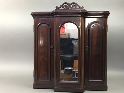 Lot 434 - MAHOGANY APPRENTICE PIECE WARDROBE