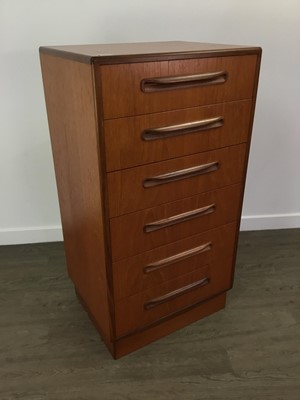 Lot 501 - VICTOR WILKINS (BRITISH, 1878-1972) FOR G-PLAN, 'FRESCO' TEAK BEDROOM SUITE