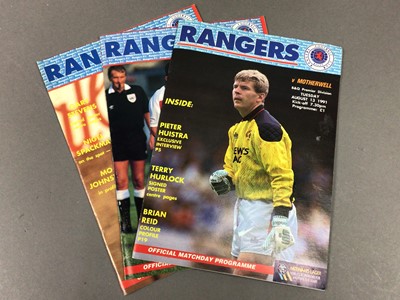 Lot 435 - LARGE COLLECTION OF RANGERS F.C. PROGRAMMES