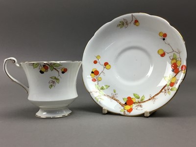 Lot 377 - PARAGON 'ORCHARD' PATTERN PART TEA SERVICE