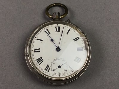 Lot 451 - LOT OF VINTAGE POCKET WATCH CASES AND MOVEMENTS