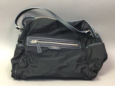 Lot 564 - BLACK LEATHER RADLEY HANDBAG