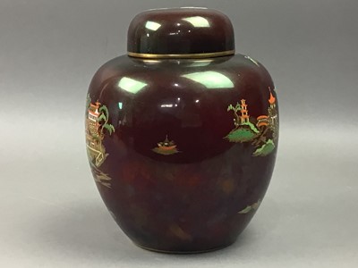 Lot 116 - LARGE CARLTON WARE GINGER JAR & COVER