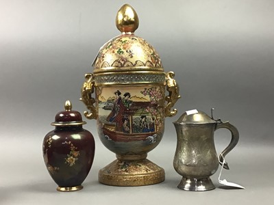 Lot 116 - LARGE CARLTON WARE GINGER JAR & COVER