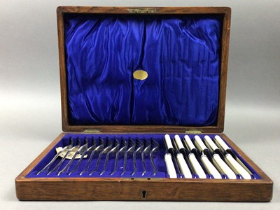 Lot 527 - SILVER PLATED CANTEEN OF CUTLERY