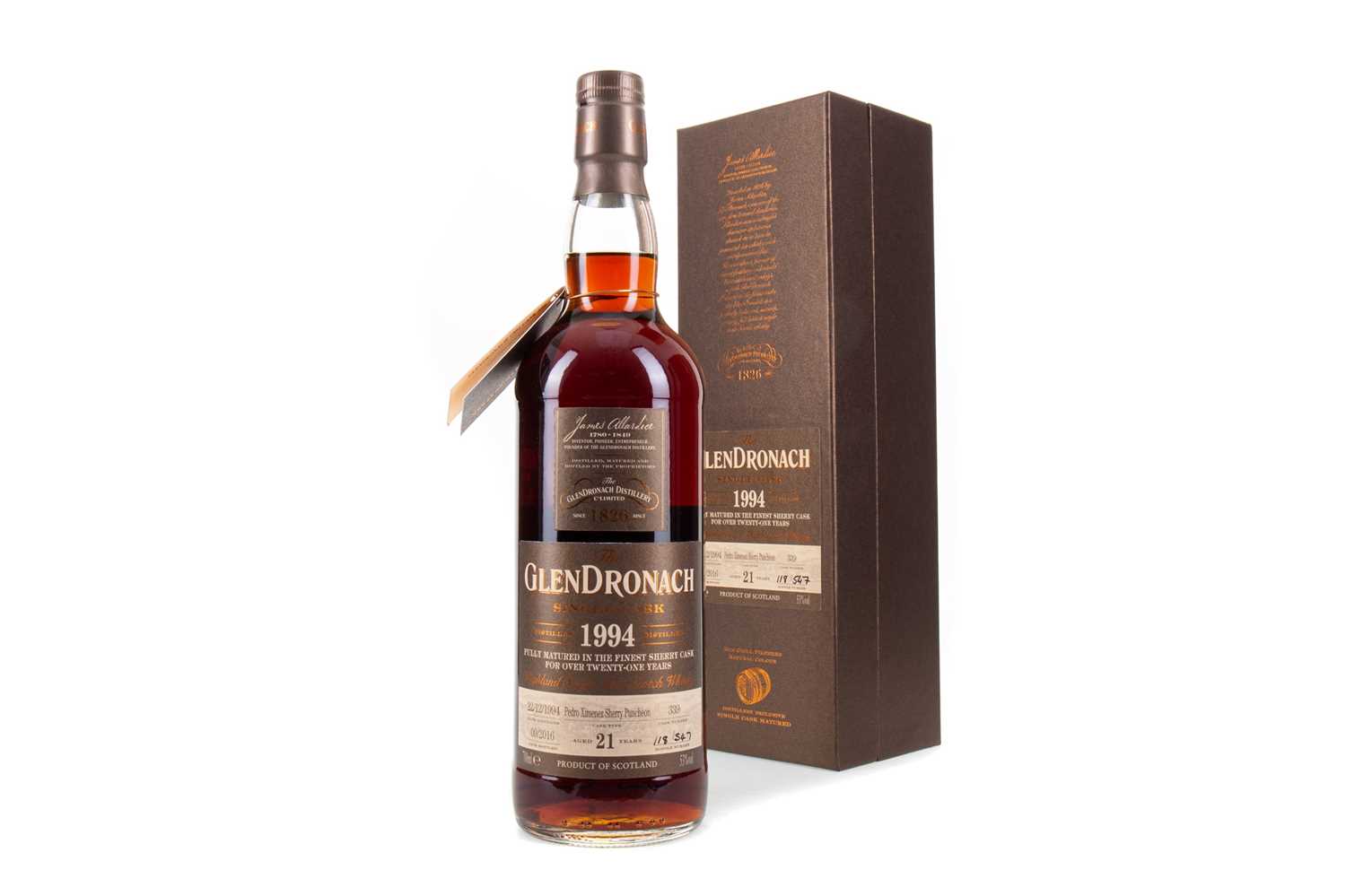 Lot 29 - GLENDRONACH 1994 21 YEAR OLD SINGLE CASK #339