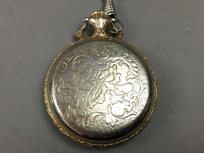 Lot 570 - GOLD PLATED POCKET WATCH