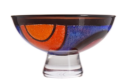 Lot 509 - JAN JOHANSSON (SWEDISH, 1942–2018) FOR ORREFORS, GRAAL GLASS BOWL