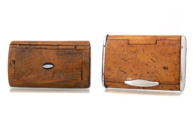 Lot 119 - TWO TREEN SNUFF BOXES