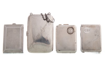 Lot 124 - GEORGE V SILVER CIGARETTE CASE